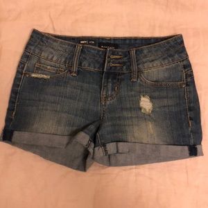 Denim shorts